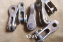 Vintage maritime-wood boats- bronze parts- 6 rigging toggles