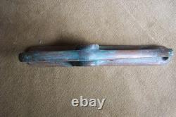 Vintage maritime-wood boats- bronze parts-wrenches-cleat-handle-end mast spar fi