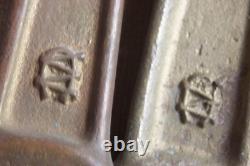 Vintage maritime-wood boats- bronze parts-wrenches-cleat-handle-end mast spar fi