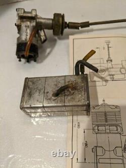 Vintage model gas engine parts for toy boat McCoy 35
