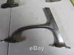 Vintage pair of boat windshield brackets rat rod