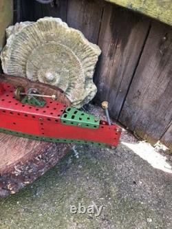 Vintage scratch built Meccano WW2 Navy battleship hand made 23 long model 1950s