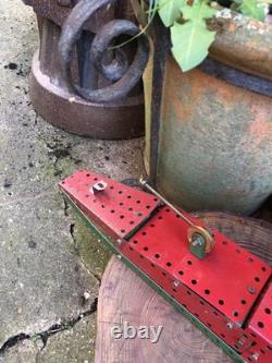 Vintage scratch built Meccano WW2 Navy battleship hand made 23 long model 1950s