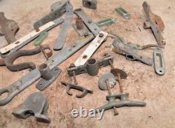 Vintage wooden row boat dingy hardware collectible metal parts lot P4