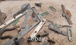 Vintage wooden row boat dingy hardware collectible metal parts lot P4