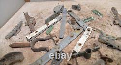 Vintage wooden row boat dingy hardware collectible metal parts lot P4