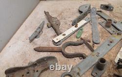 Vintage wooden row boat dingy hardware collectible metal parts lot P4