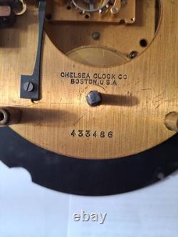 Vintge Chelsea Clock Co Boston US Navy Boat Ships Clock Movement For Parts
