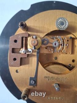 Vintge Chelsea Clock Co Boston US Navy Boat Ships Clock Movement For Parts