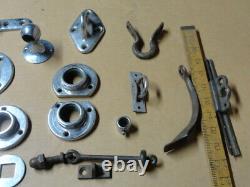 Vntg Yacht Boat Trim Parts Lot Most Nickeled Bronze Cleats Chocks Fittings Etc