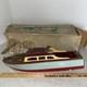 Vtg 1950s-60s Battery Operated Wooden Boat 18 Long Imp Motor Parts Repair Box