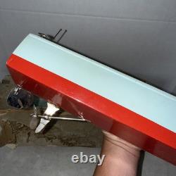 Vtg 1950s-60s Battery Operated Wooden Boat 18 Long IMP Motor Parts Repair Box