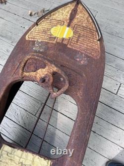 Vtg 1960s Skipper Dolphin Jolly Craft Murray Boat Pedal Car Body 3 Wheel Parts