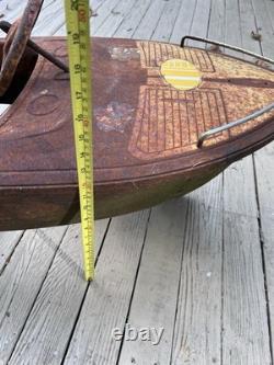 Vtg 1960s Skipper Dolphin Jolly Craft Murray Boat Pedal Car Body 3 Wheel Parts