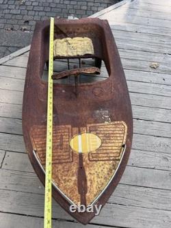 Vtg 1960s Skipper Dolphin Jolly Craft Murray Boat Pedal Car Body 3 Wheel Parts