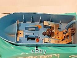 Vtg 1967 Ideal Motorific Boats -king Of The Sea- For Parts No Motor Not Working