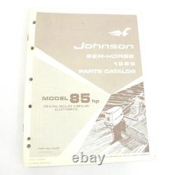 Vtg 1969 Johnson Seahorse Boat Engines Official Parts Catalog 20-115 Horsepower