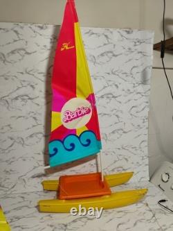 Vtg 1975 Barbie SunSailer Hobie w Pop Up Camper Complete Set All Parts Check