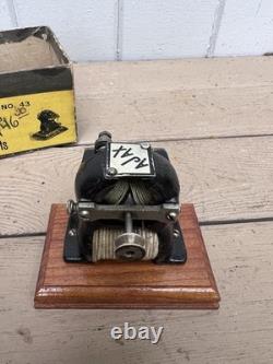 Vtg Ajax 43 Electric Hobby Motor ENGINE BOX Rare Boat Plane Parts