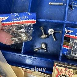 Vtg Battery Operated Toy Miniature Outboard Boat Parts K&O Fleetline Marine