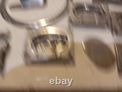 Vtg Boat Deck Cabin Parts Chrome Railing Mounts Hatch Handles Thumb Screws Perko
