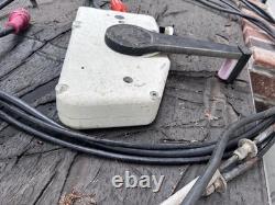 Vtg Boat OMC Evinrude Johnson Remote Control box Cables KEY Parts Shifter