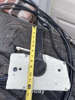 Vtg Boat OMC Evinrude Johnson Remote Control box Cables KEY Parts Shifter