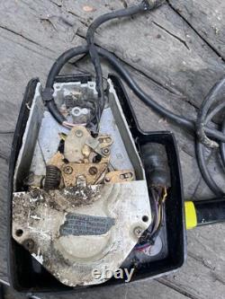 Vtg Boat Quicksilver Remote Control box Cables No KEY Parts Shifter Omc