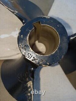Vtg Chris Craft Wooden Boat Parts. Propellers, Strut, Rudder, Hook 60's Super Sport