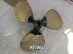 Vtg Chris Craft Wooden Boat Parts. Propellers, Strut, Rudder, Hook 60's Super Sport