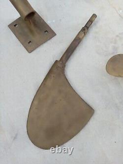Vtg Chris Craft Wooden Boat Parts. Propellers, Strut, Rudder, Hook 60's Super Sport
