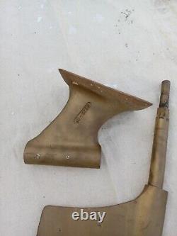 Vtg Chris Craft Wooden Boat Parts. Propellers, Strut, Rudder, Hook 60's Super Sport