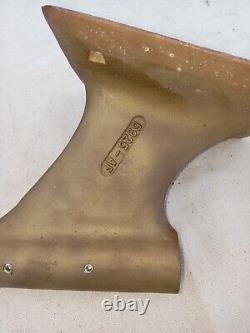Vtg Chris Craft Wooden Boat Parts. Propellers, Strut, Rudder, Hook 60's Super Sport