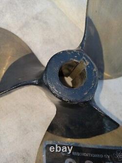 Vtg Chris Craft Wooden Boat Parts. Propellers, Strut, Rudder, Hook 60's Super Sport