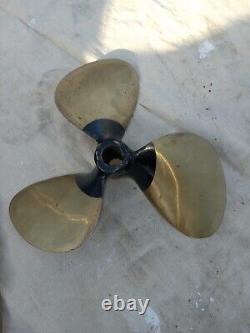 Vtg Chris Craft Wooden Boat Parts. Propellers, Strut, Rudder, Hook 60's Super Sport