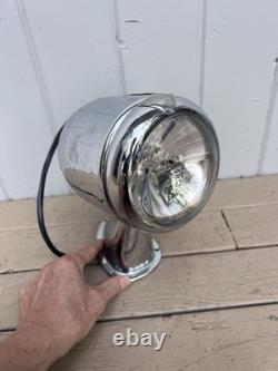 Vtg Chrome Boat Searchlight Spot Light Ship Spotlight Yacht Parts