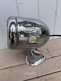 Vtg Chrome Boat Searchlight Spot Light Ship Spotlight Yacht Parts