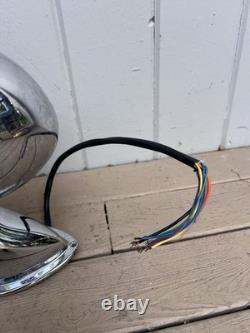 Vtg Chrome Boat Searchlight Spot Light Ship Spotlight Yacht Parts
