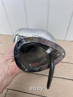Vtg Chrome Boat Searchlight Spot Light Ship Spotlight Yacht Parts