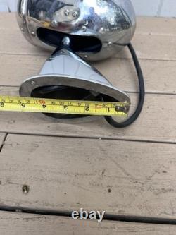 Vtg Chrome Boat Searchlight Spot Light Ship Spotlight Yacht Parts