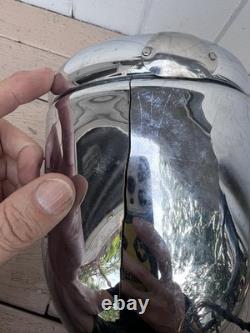 Vtg Chrome Boat Searchlight Spot Light Ship Spotlight Yacht Parts