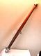 Vtg Classic Boat Parts 1960s Teakwood Flag Post With Light And Base 32 As Is