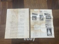 Vtg. Dumas RC Boat DEEP VEE 40 Model Parts with Instructions 32