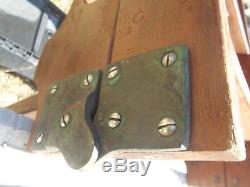 Vtg. Folding Boat Access Ladder 6 Step Brass Fittings Mahogany Wood Chris Craft