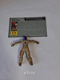 Vtg GI Joe Cobra Mamba Box, Parts, Gyro-viper And Command File
