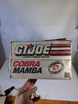 Vtg GI Joe Cobra Mamba Box, Parts, Gyro-viper And Command File