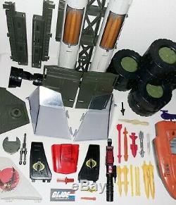 Vtg Gi Joe Mixed Parts Lot ROLLING THUNDER Missiles MAMBA HELICOPTER Wepons BOAT