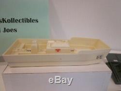 Vtg Hasbro Gi Joe 1985 Uss Flagg Original Parts Admiral's Boat & Launch Davit