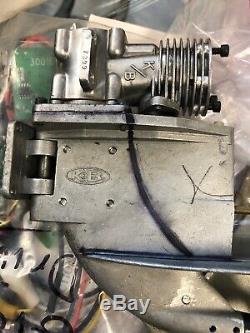 Vtg K&b Rc Boat Outboard Engine As-is For Parts