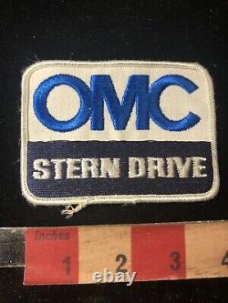 Vtg OMC STERN DRIVE Boat Parts Brand Embroidered Cloth Advertising Patch 02SA